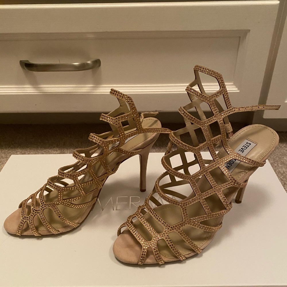 Sparkle strappy heels - never worn
